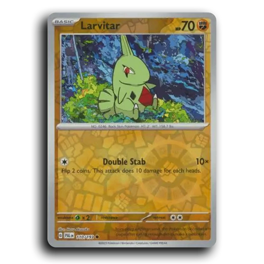Larvitar (110/193) [Paldea Evolved] Common Pokemon Card TCG Near Mint NM Reverse Holo