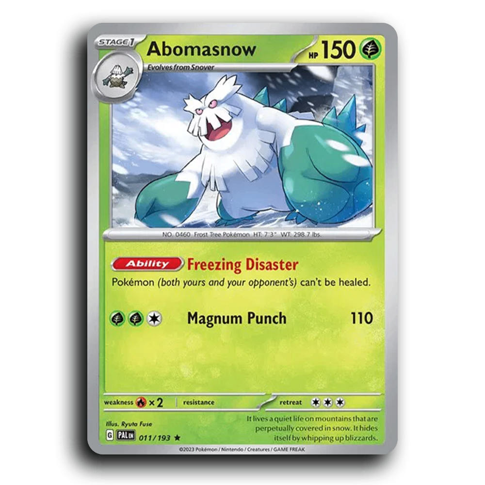 Abomasnow (011/193) [Paldea Evolved] Rare Pokemon Card TCG Near Mint NM
