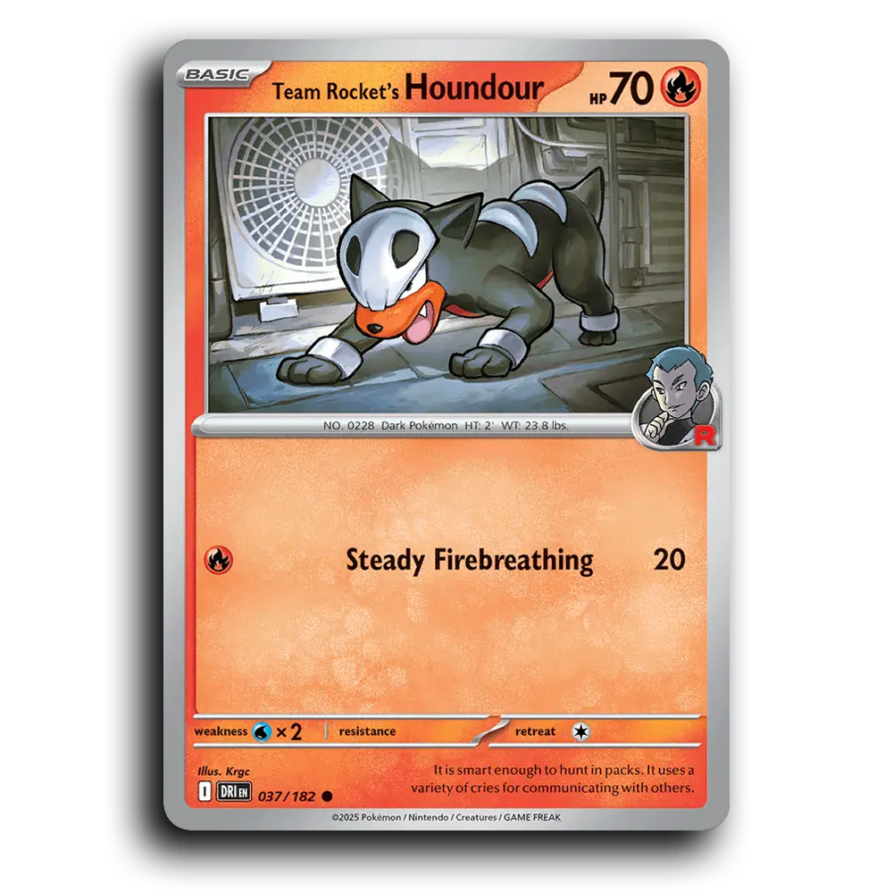Team Rocket's Houndour - 037/182 [Destined Rivals]