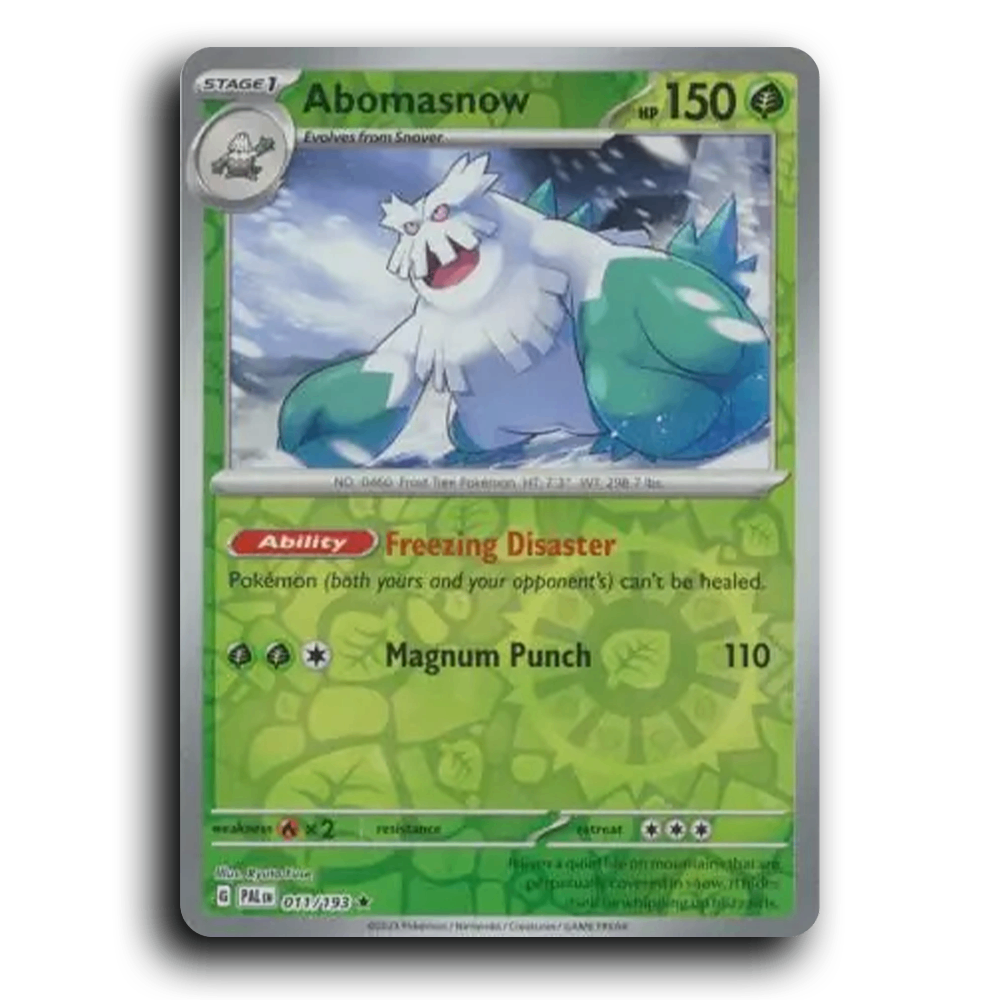 Abomasnow (011/193) [Paldea Evolved] Rare Pokemon Card TCG Near Mint NM Reverse Holo