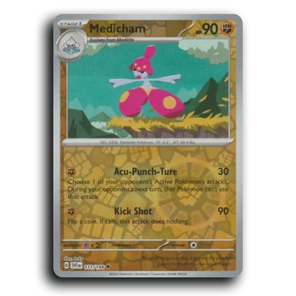 Medicham (111/198) [Scarlet & Violet] Uncommon Jerky Pokemon Card TCG Near Mint NM Reverse Holo