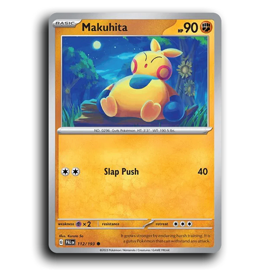 Makuhita (112/193) [Paldea Evolved] Common Pokemon Card TCG Near Mint NM