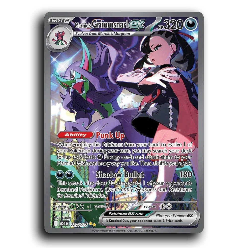 Marnie's Grimmsnarl ex - 287/217 [Ascended Heroes]