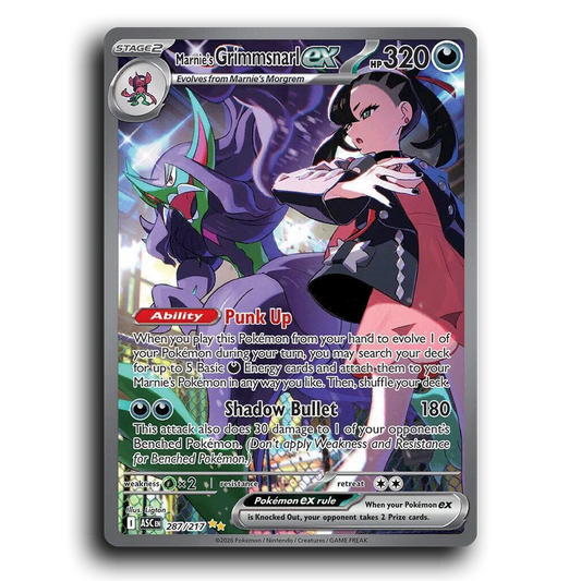 Marnie's Grimmsnarl ex - 287/217 [Ascended Heroes]