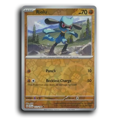 Riolu (113/198) [Scarlet & Violet] Common chibi Pokemon Card TCG Near Mint NM Reverse Holo