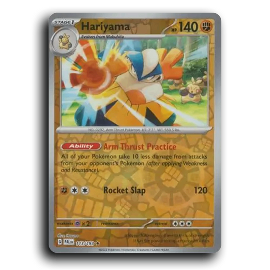 Hariyama (113/193) [Paldea Evolved] Rare Pokemon Card TCG Near Mint NM Reverse Holo