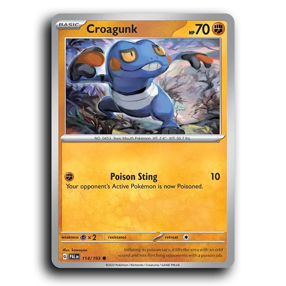 Croagunk (114/193) [Paldea Evolved] Common Pokemon Card TCG Near Mint NM