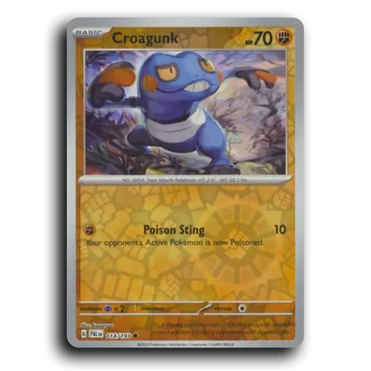 Croagunk (114/193) [Paldea Evolved] Common Pokemon Card TCG Near Mint NM Reverse Holo
