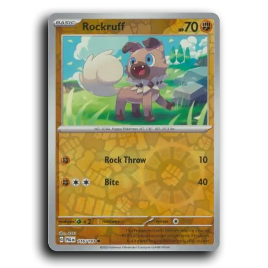 Rockruff (116/193) [Paldea Evolved] Common Pokemon Card TCG Near Mint NM Reverse Holo