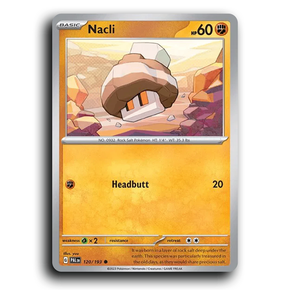 Nacli (120/193) [Paldea Evolved] Common Pokemon Card TCG Near Mint NM