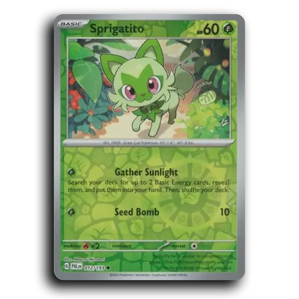 Sprigatito (012/193) [Paldea Evolved] Common Pokemon Card TCG Near Mint NM Reverse Holo