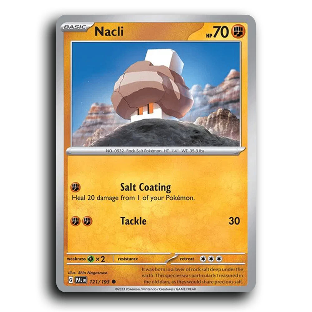 Nacli (121/193) [Paldea Evolved] Common Pokemon Card TCG Near Mint NM