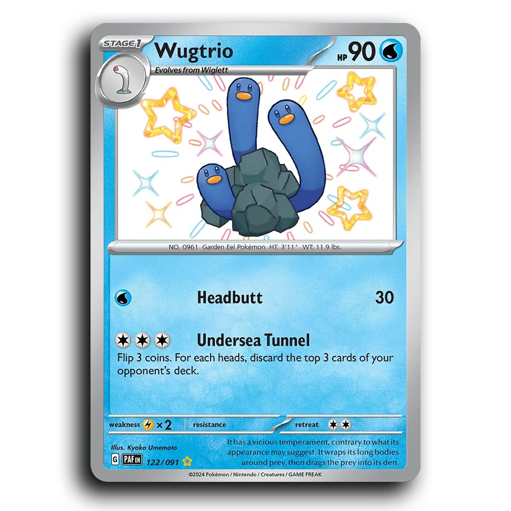 Wugtrio (122/091) [Paldean Fates]