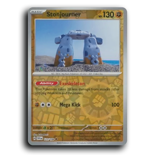 Stonjourner (121/198) [Scarlet & Violet] Uncommon Yuka Morii Pokemon Card TCG Near Mint NM Reverse Holo