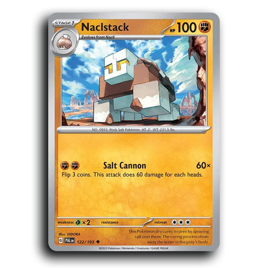 Naclstack (122/193) [Paldea Evolved] Uncommon Pokemon Card TCG Near Mint NM