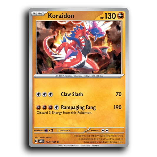 Koraidon (124/198) [Scarlet & Violet] Rare Kouki Saitou Pokemon Card TCG Near Mint NM