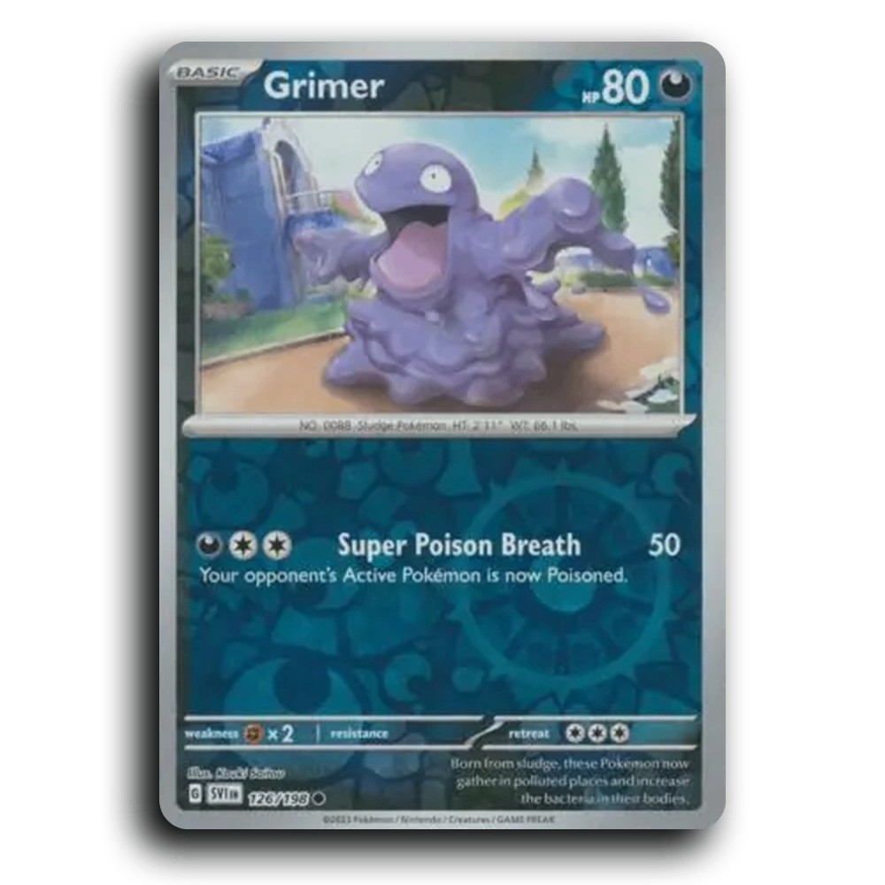 Grimer (126/198) [Scarlet & Violet] Common Kouki Saitou Pokemon Card TCG Near Mint NM Reverse Holo