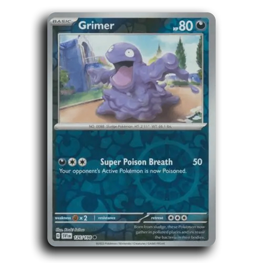 Grimer (126/198) [Scarlet & Violet] Common Kouki Saitou Pokemon Card TCG Near Mint NM Reverse Holo