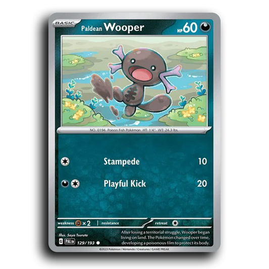 Paldean Wooper (129/193) [Paldea Evolved] Common Pokemon Card TCG Near Mint NM