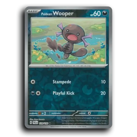 Paldean Wooper (129/193) [Paldea Evolved] Common Pokemon Card TCG Near Mint NM Reverse Holo