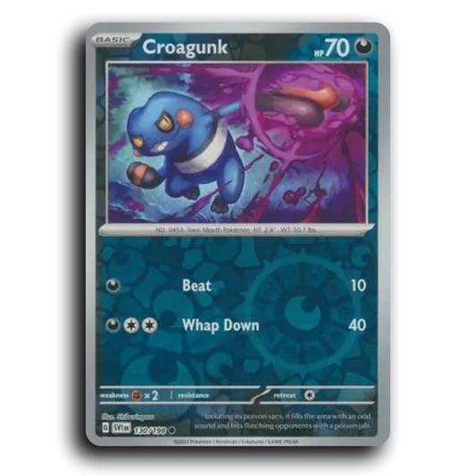 Croagunk (130/198) [Scarlet & Violet] Common Shiburingaru Pokemon Card TCG Near Mint NM Reverse Holo