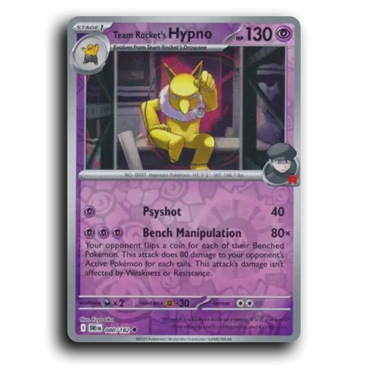 Team Rocket's Hypno (080/182) [Destined Rivals]