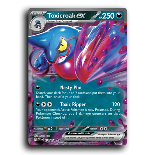 Toxicroak ex (131/198) [Scarlet & Violet] Double Rare Nisota Niso Pokemon Card TCG Near Mint NM