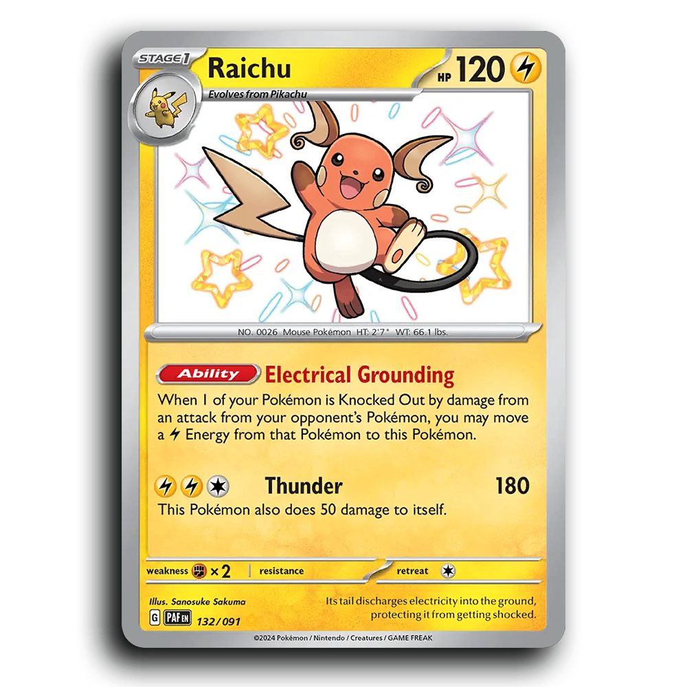 Raichu (132/091) [Paldean Fates]