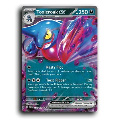 Toxicroak ex (131/198) [Scarlet & Violet] Double Rare Nisota Niso Pokemon Card TCG Near Mint NM Reverse Holo