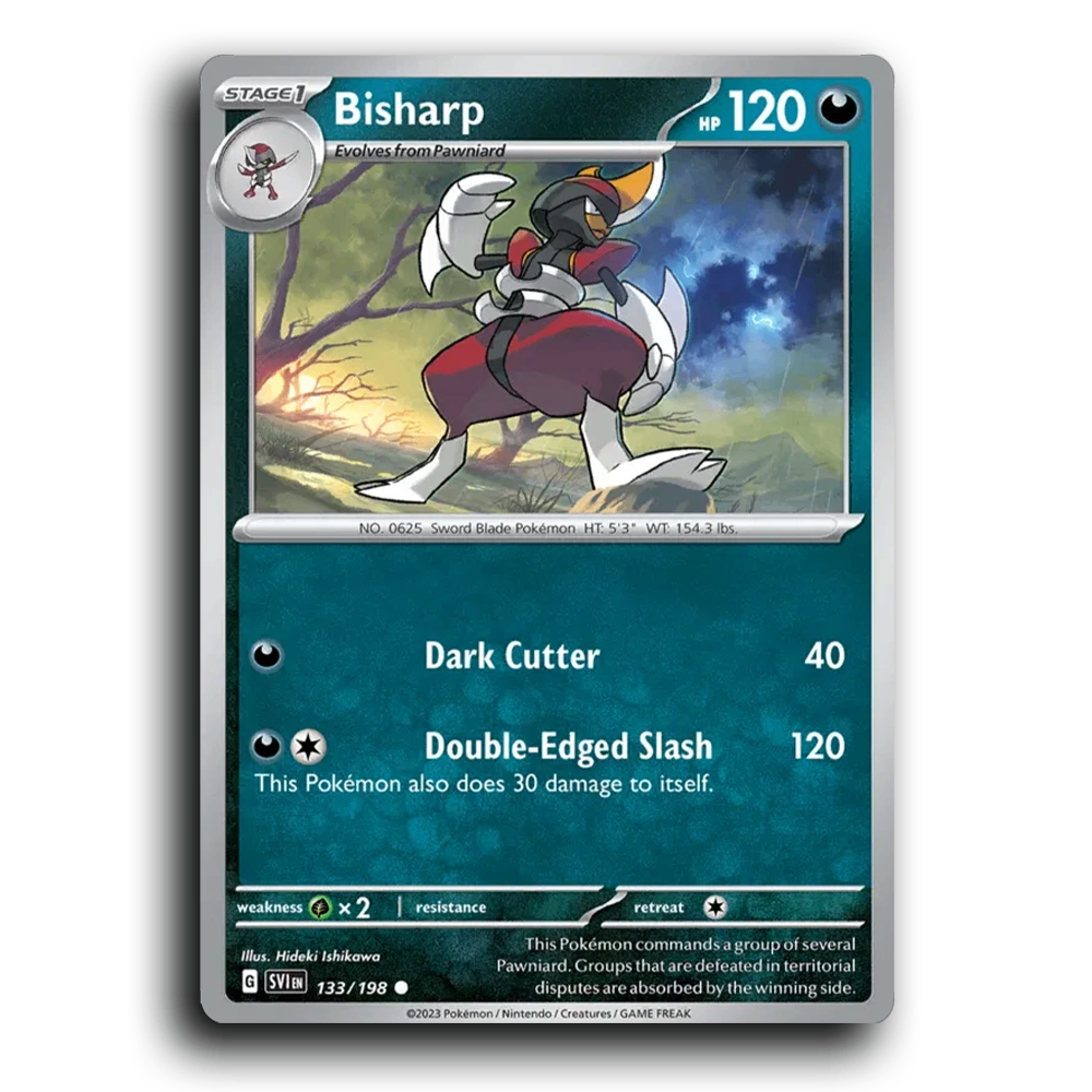 Bisharp (133/198) [Scarlet & Violet] Common Hideki Ishikawa Pokemon Card TCG Near Mint NM