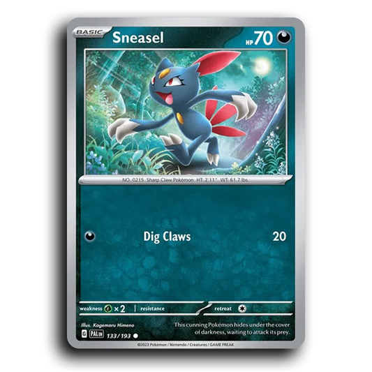 Sneasel (133/193) [Paldea Evolved] Common Pokemon Card TCG Near Mint NM
