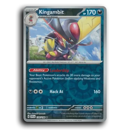 Kingambit (134/198) [Scarlet & Violet] Rare Anesaki Dynamic Pokemon Card TCG Near Mint NM Reverse Holo