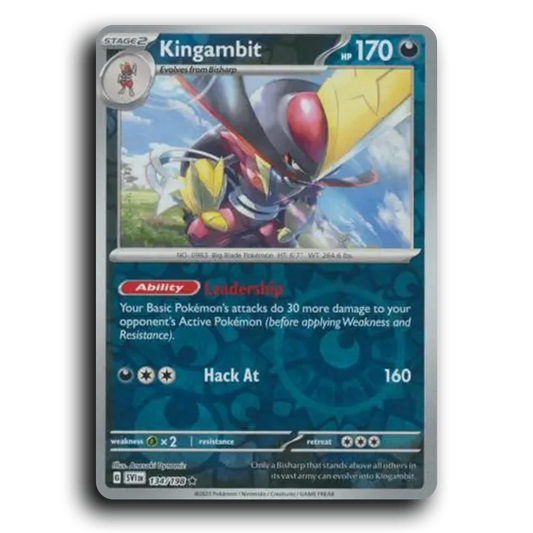 Kingambit (134/198) [Scarlet & Violet] Rare Anesaki Dynamic Pokemon Card TCG Near Mint NM Reverse Holo