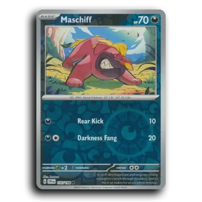 Maschiff (135/198) [Scarlet & Violet] Common kantaro Pokemon Card TCG Near Mint NM Reverse Holo
