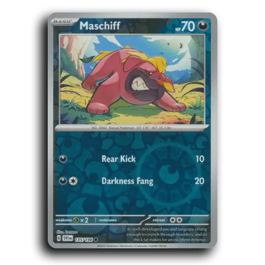 Maschiff (135/198) [Scarlet & Violet] Common kantaro Pokemon Card TCG Near Mint NM Reverse Holo