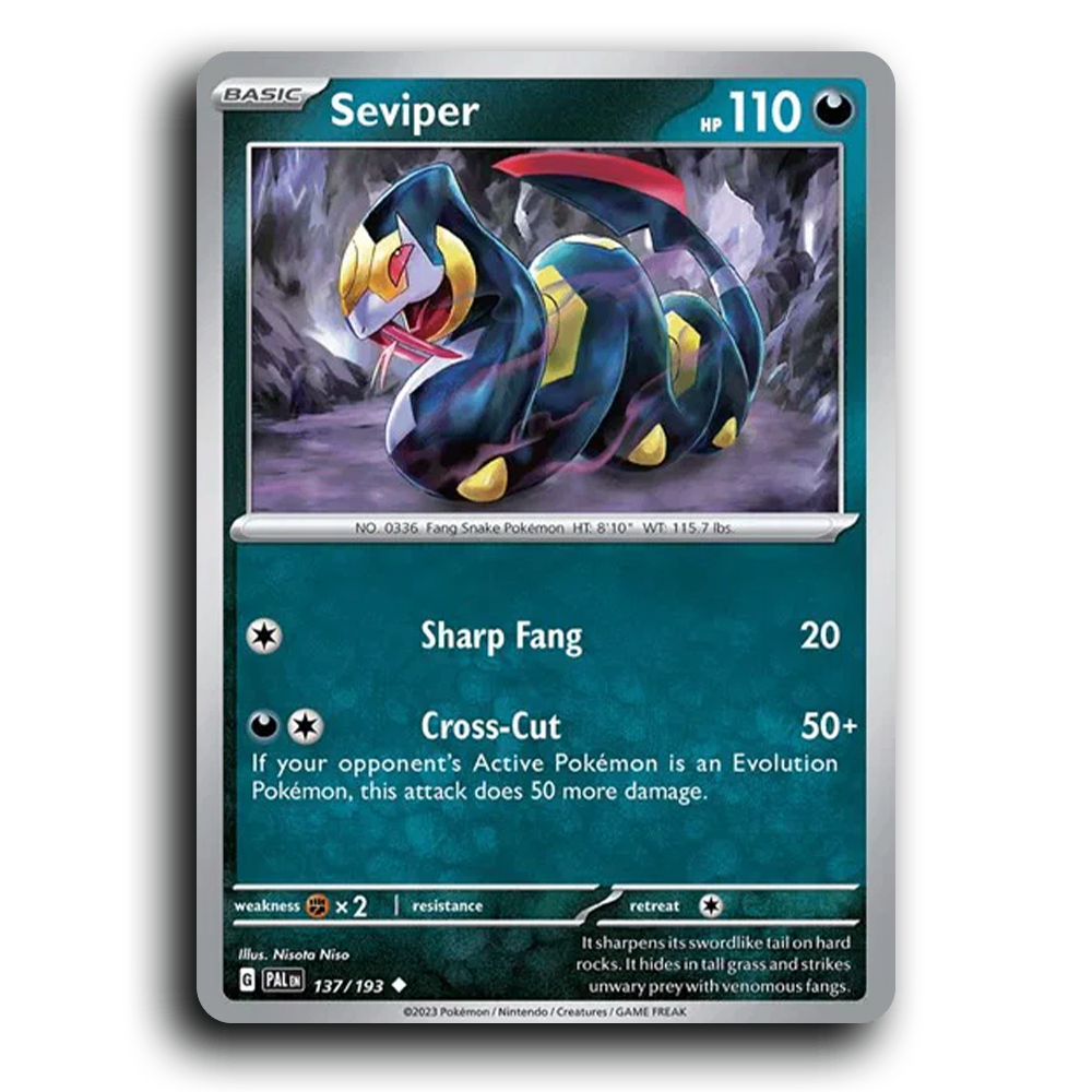 Seviper (137/193) [Paldea Evolved] Uncommon Pokemon Card TCG Near Mint NM
