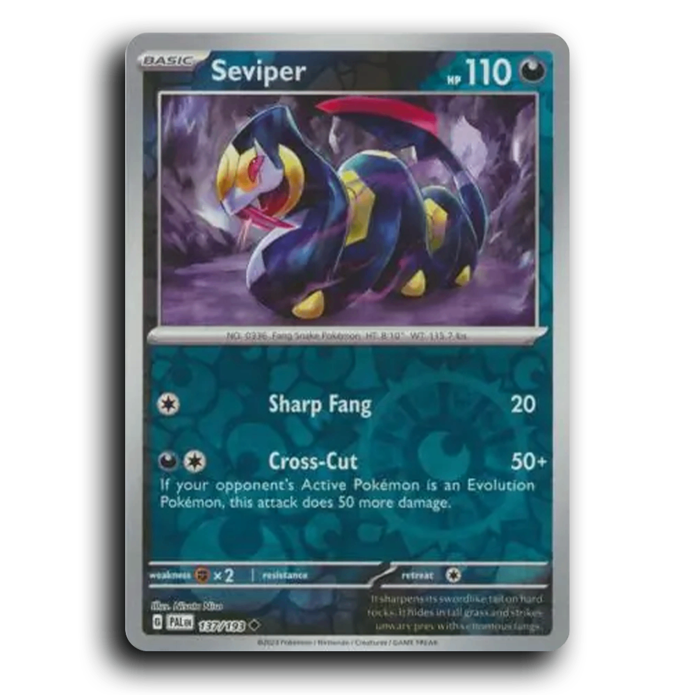 Seviper (137/193) [Paldea Evolved] Uncommon Pokemon Card TCG Near Mint NM Reverse Holo