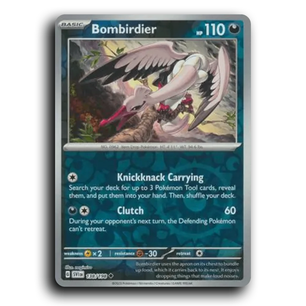Bombirdier (138/198) [Scarlet & Violet] Uncommon nagimiso Pokemon Card TCG Near Mint NM Reverse Holo
