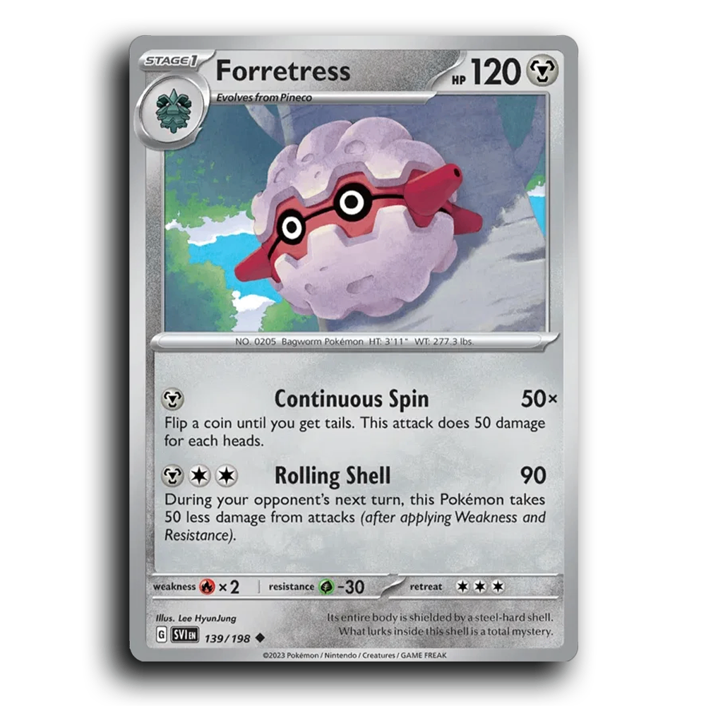 Forretress (139/198) [Scarlet & Violet] Uncommon Lee HyunJung Pokemon Card TCG Near Mint NM