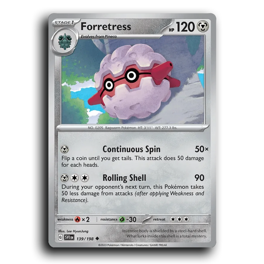 Forretress (139/198) [Scarlet & Violet] Uncommon Lee HyunJung Pokemon Card TCG Near Mint NM