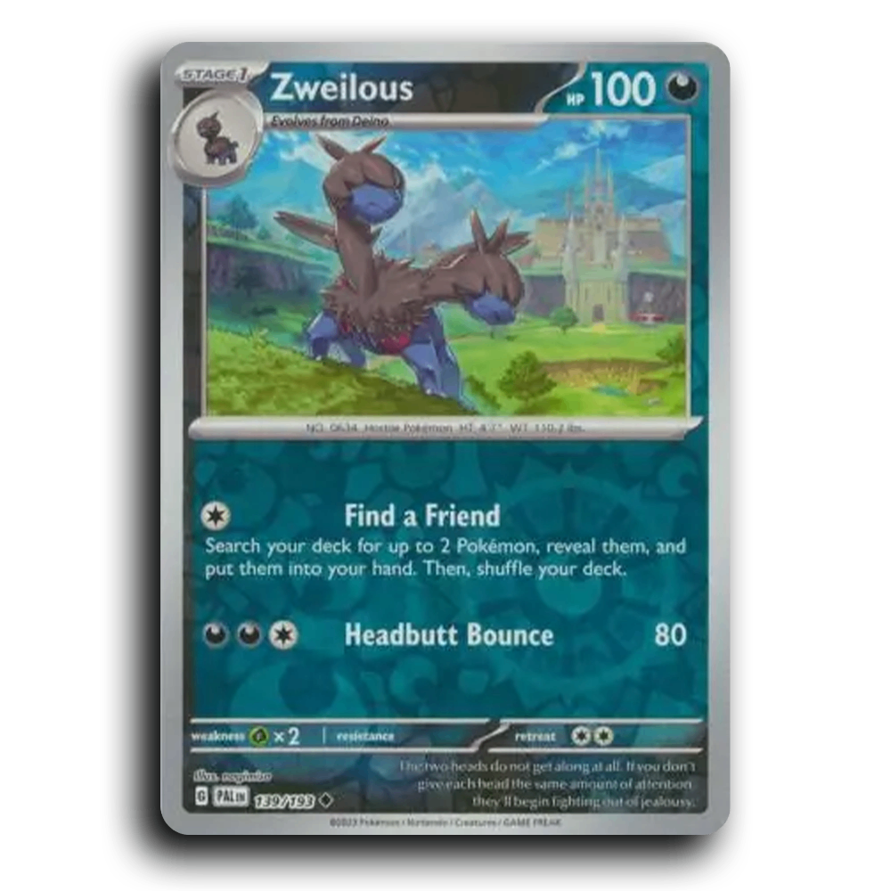 Zweilous (139/193) [Paldea Evolved] Uncommon Pokemon Card TCG Near Mint NM Reverse Holo