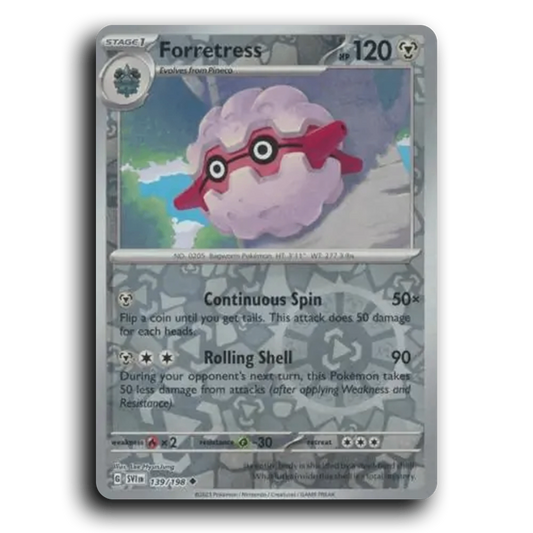 Forretress (139/198) [Scarlet & Violet] Uncommon Lee HyunJung Pokemon Card TCG Near Mint NM Reverse Holo
