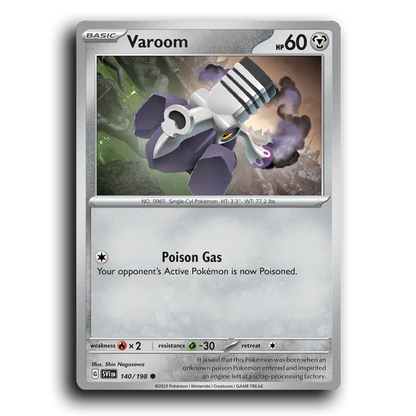 Varoom (140/198) [Scarlet & Violet] Common Shin Nagasawa Pokemon Card TCG Near Mint NM