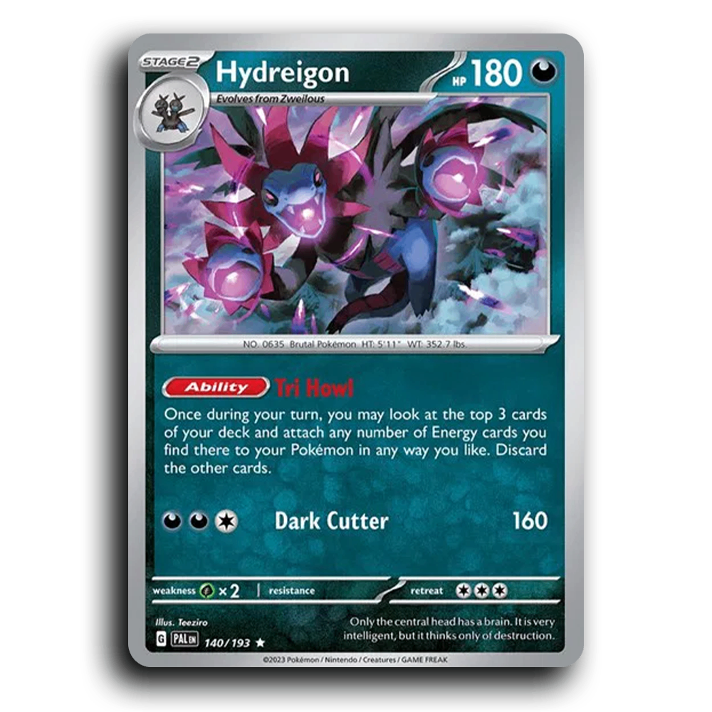 Hydreigon (140/193) [Paldea Evolved] Rare Pokemon Card TCG Near Mint NM