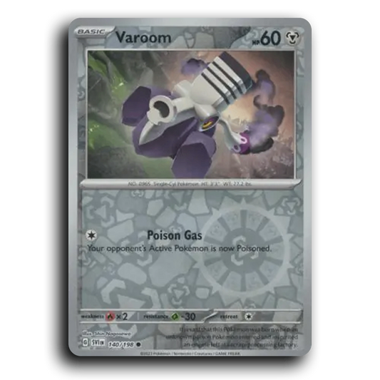 Varoom (140/198) [Scarlet & Violet] Common Shin Nagasawa Pokemon Card TCG Near Mint NM Reverse Holo