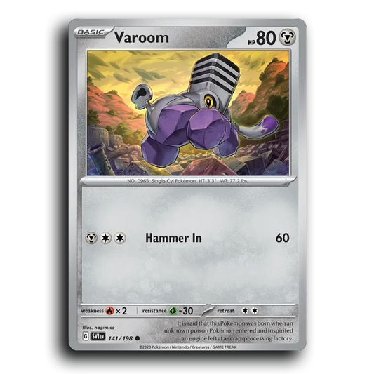 Varoom (141/198) [Scarlet & Violet] Common nagimiso Pokemon Card TCG Near Mint NM