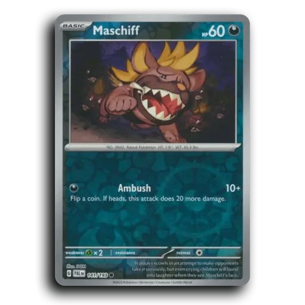 Maschiff (141/193) [Paldea Evolved] Common Pokemon Card TCG Near Mint NM Reverse Holo