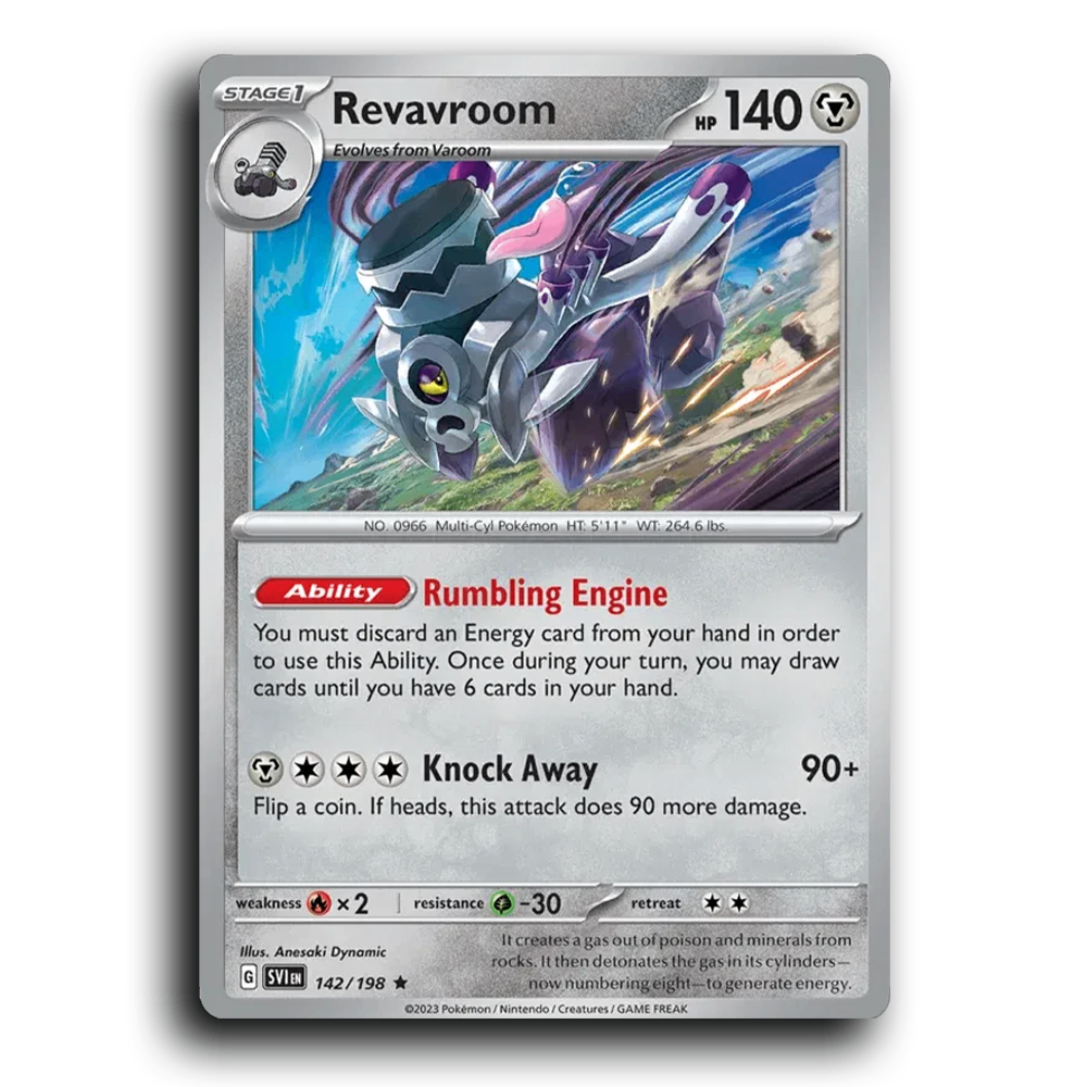 Revavroom (142/198) [Scarlet & Violet] Rare Anesaki Dynamic Pokemon Card TCG Near Mint NM