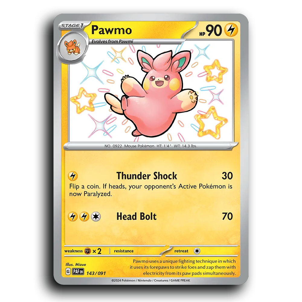 Pawmo (143/091) [Paldean Fates]