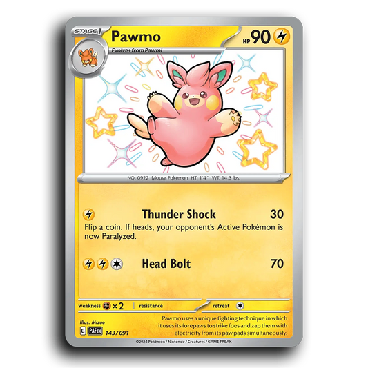 Pawmo (143/091) [Paldean Fates]